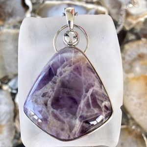 Pangea Mines Amethyst & White Topaz necklace